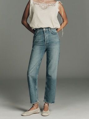 AGOLDE 90s Pinch High Rise Straight-Leg Jeans